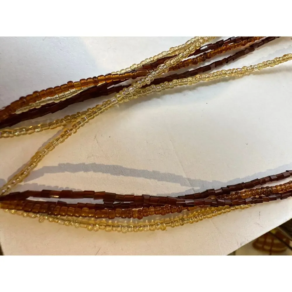 Multi Strand Disc Necklace